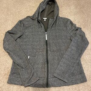 Bench Women's Hoodie Zip Up Size Small Green Draw String